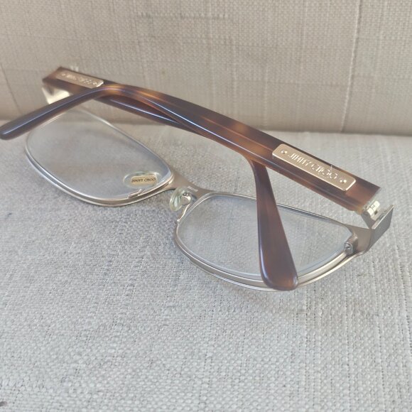Jimmy Choo Women Eyeglasses Frame Brown Tone ENG 54[]16 135 Glasses made Italy - Picture 8 of 13